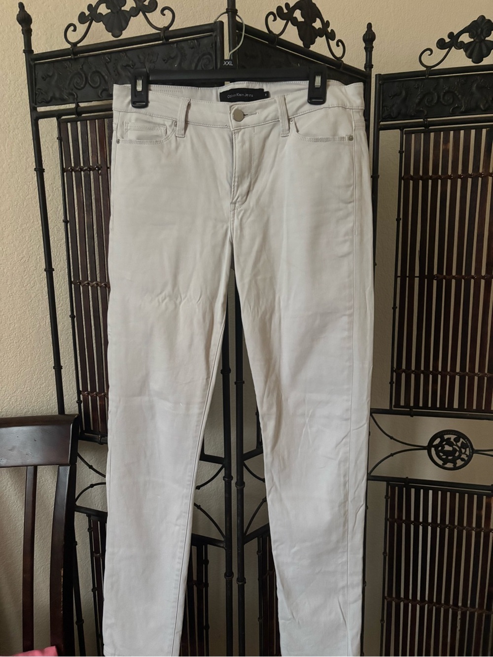 Calvin Klein Jeans Women's White Skinny Pants